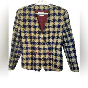 Vintage  Mr. Jax Wool Blend Blazer Blue Size 4